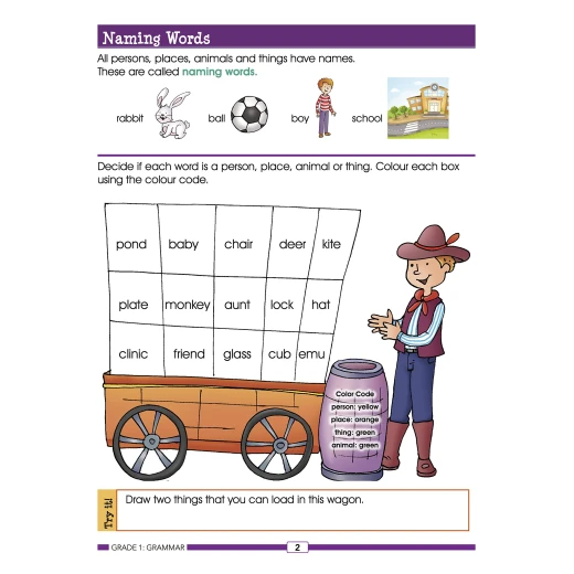 Smart Scholars Grade 1 Grammar - او ام - Image 2