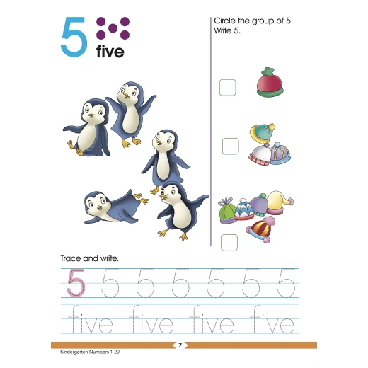 كتاب رياض الأطفال الأذكياء أرقام 1-20 - او ام - Image 3