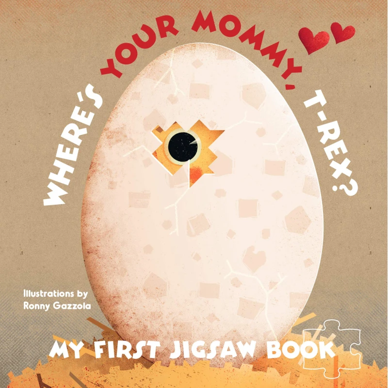 White Star - My First Jigsaw Book: Where's Your Mommy, T-Rex? - وايت ستار