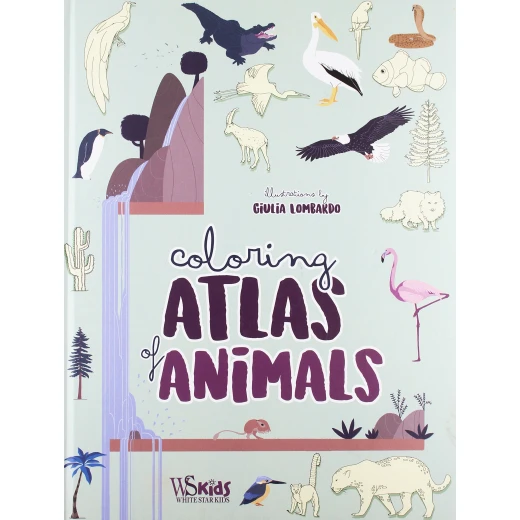 White Star - Animal Coloring Atlas Hardcover White Star - Animal Coloring Atlas Hardcover