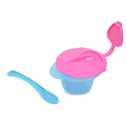 Tommee Tippee Explora Cool and Mash Bowl 4M+, Pink&Blue - Tommee Tippee - Image 6