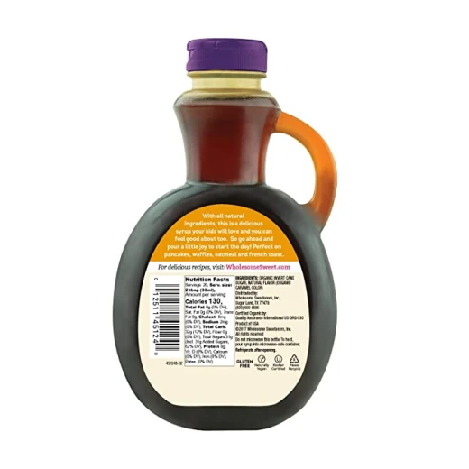 Wholesome!-Healthy Organic Pancake Syrup 591ml - هول سم - Image 2