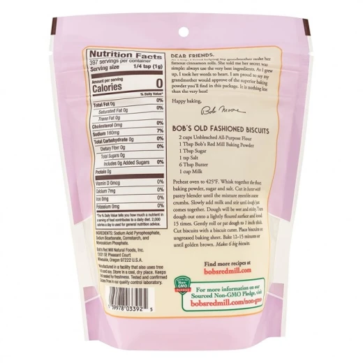 Bob's Red Mill Baking Powder, 397gm - Bob's Red Mill - Image 3