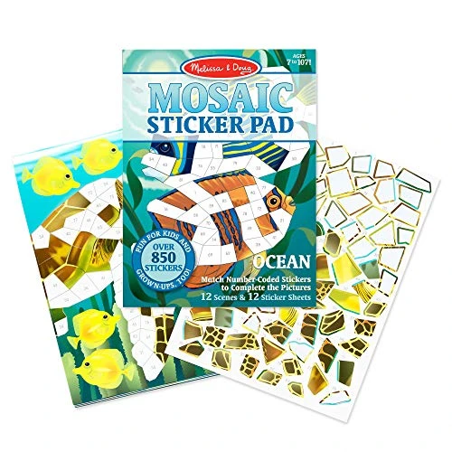 Melissa & Doug Mosaic Sticker Pad, Ocean Design - Melissa &amp; Doug - Image 2
