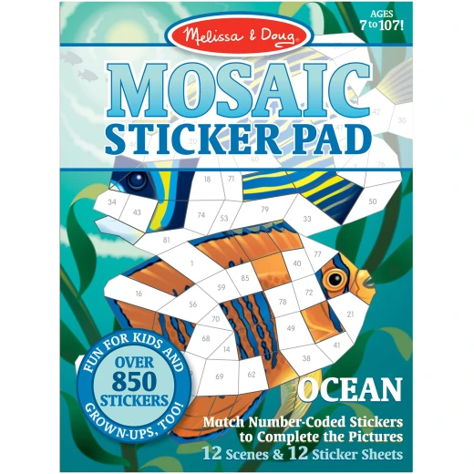 Melissa & Doug Mosaic Sticker Pad, Ocean Design