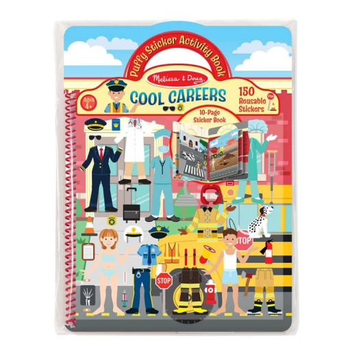 كتاب أنشطة ميليسا آند دوغ Cool Careers Puffy Sticker كتاب أنشطة ميليسا آند دوغ Cool Careers Puffy Sticker