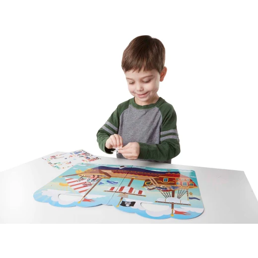 Melissa & Doug Puffy Stickers Play Set - Pirate - ميليسا اند دوج - Image 3