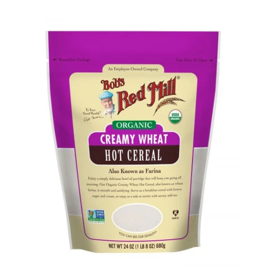 Bobs Red Mill Creamy Wheat Hot Cereal, Organic, 24 Oz (680 G) Bobs Red Mill Creamy Wheat Hot Cereal, Organic, 24 Oz (680 G)