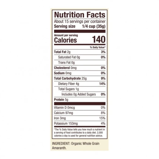 Bob's Red Mill Organic Amaranth Flour 510g - بوبز ريد ميل - Image 2
