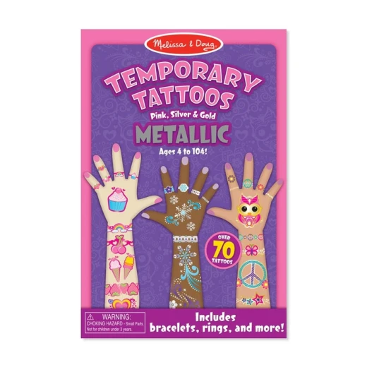 Melissa & Doug Temporary Tattoos Metallic Melissa & Doug Temporary Tattoos Metallic