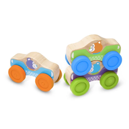 Melissa & Doug Animal Stacking Cars - ميليسا اند دوج - Image 2