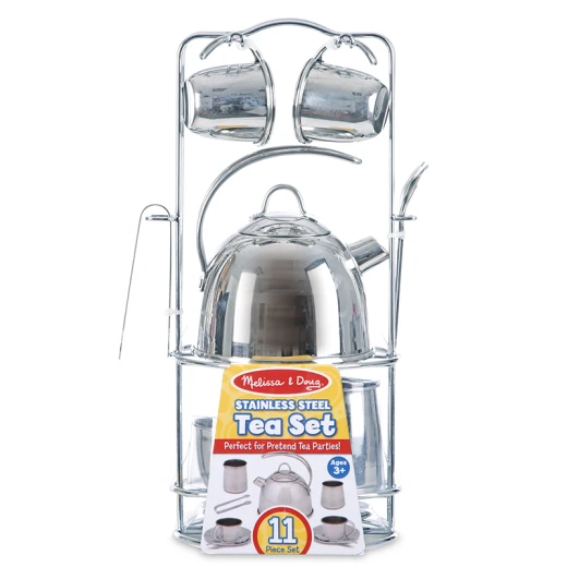 Stainless Steel Tea Set - Pretend Tea Parties Stainless Steel Tea Set - Pretend Tea Parties