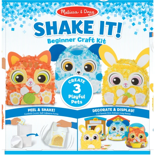 Melissa & Doug Shake It! Beginner Craft Kit - Deluxe Pets Melissa & Doug Shake It! Beginner Craft Kit - Deluxe Pets