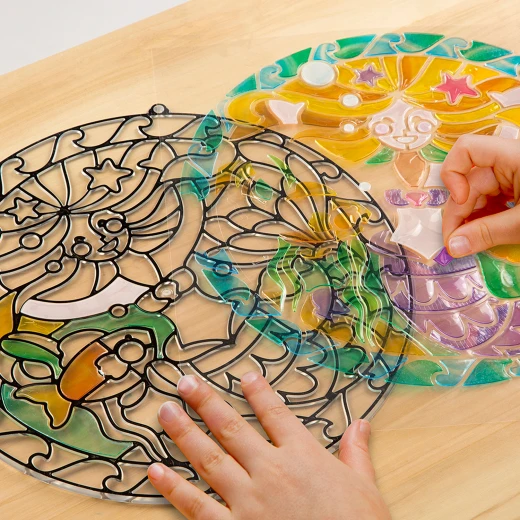Melissa & Doug Stained Glass Made Easy - Mermaid - ميليسا اند دوج - Image 3