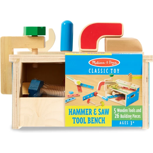 Melissa & Dough Hammer and Saw Tool Bench Melissa & Dough Hammer and Saw Tool Bench