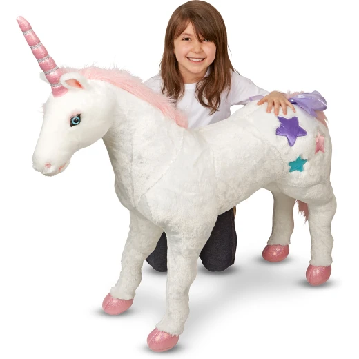 Melissa & Doug Unicorn Jumbo Stuffed Animal - ميليسا اند دوج - Image 3