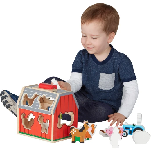Melissa & Doug Take-Along Sorting Barn Animal Playset - ميليسا اند دوج - Image 3