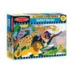 Melissa & Doug Safari Social Floor Puzzle (24pc) - ميليسا اند دوج