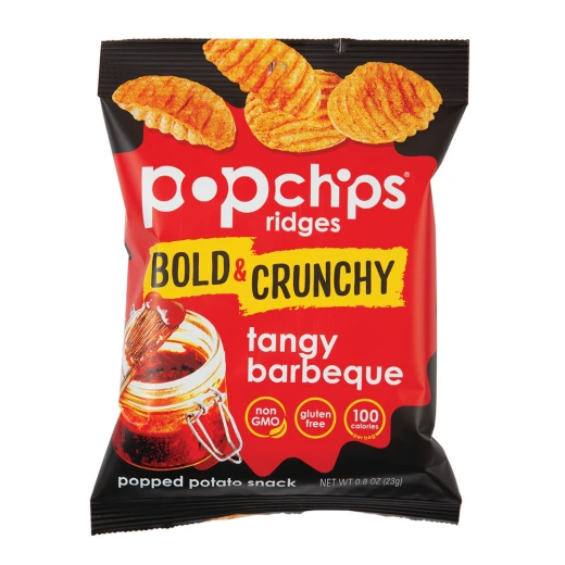 Pop Chips Gluten Free Chips Ridges Tangy Barbeque 23g Pop Chips Gluten Free Chips Ridges Tangy Barbeque 23g