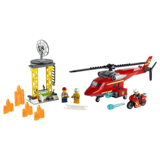 Lego City Fire Rescue Helicopter - ليجو - Image 2
