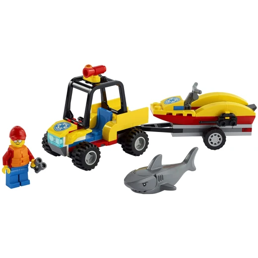 Lego City Beach Rescue Atv 60286 Building Kit; Fun Cool Toy for Kids - ليجو - Image 3