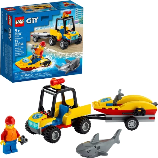 Lego City Beach Rescue Atv 60286 Building Kit; Fun Cool Toy for Kids - ليجو - Image 7