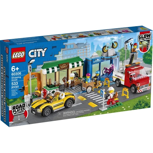 Lego City Shopping Street 60306 Building Kit; Cool Building Toy for Kids Lego City Shopping Street 60306 Building Kit; Cool Building Toy for Kids