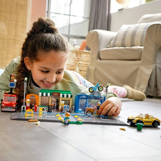 Lego City Shopping Street 60306 Building Kit; Cool Building Toy for Kids - ليجو - Image 5