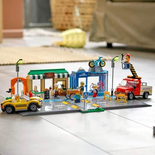 Lego City Shopping Street 60306 Building Kit; Cool Building Toy for Kids - ليجو - Image 7