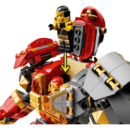 Lego Ninjago Fire Stone Mech Toy, Ninja Action Figure 71720 - ليجو - Image 6