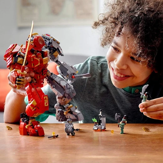 Lego Ninjago Fire Stone Mech Toy, Ninja Action Figure 71720 - ليجو - Image 3