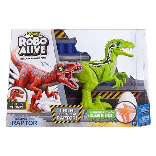 Zuru Robo Alive Robotic Rampaging Raptor with Slime Set Zuru Robo Alive Robotic Rampaging Raptor with Slime Set