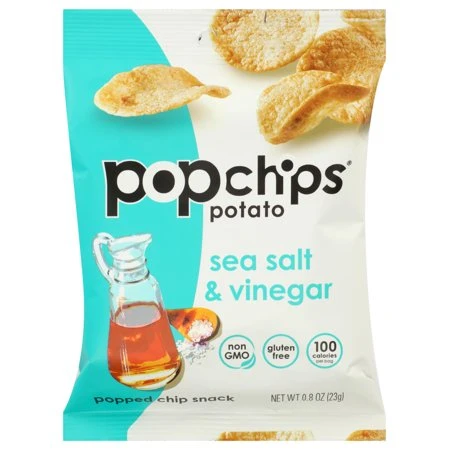 Pop Potato Chip - Sea Salt And Vinegar Potato Chips 23G Pop Potato Chip - Sea Salt And Vinegar Potato Chips 23G
