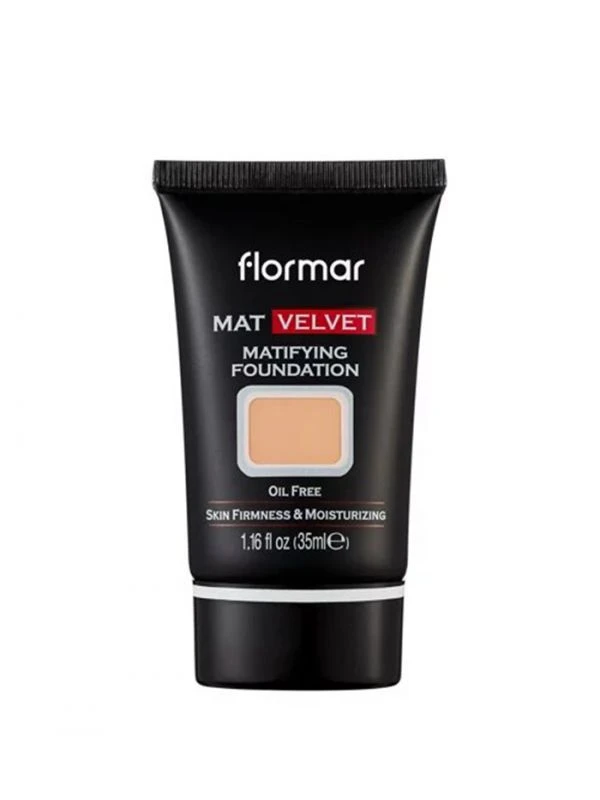 Flormar Mat Velvet Matifying Foundation V207 Natural Beige 35ml - فلورمار