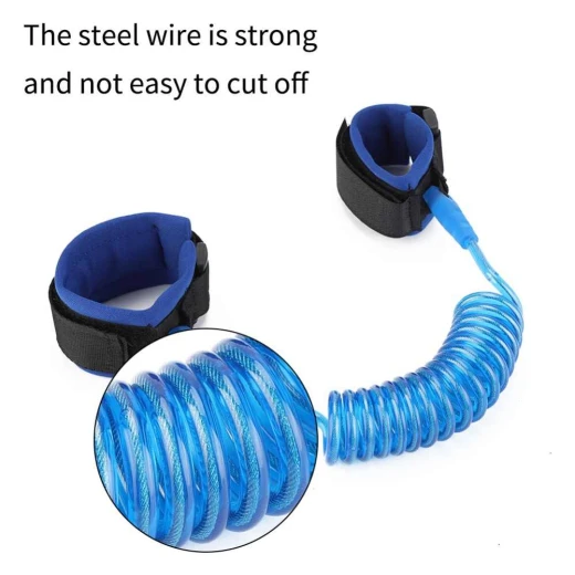 Child Anti Lost Wrist Strap Rope Harness Outdoor Walking, Blue, 2 m - Image 5
