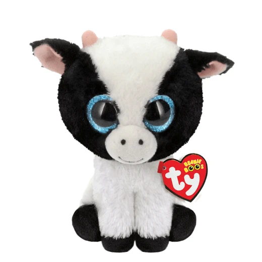 Soft Toy Beanie Boos TY Butter Cow Big Eyes Grandi