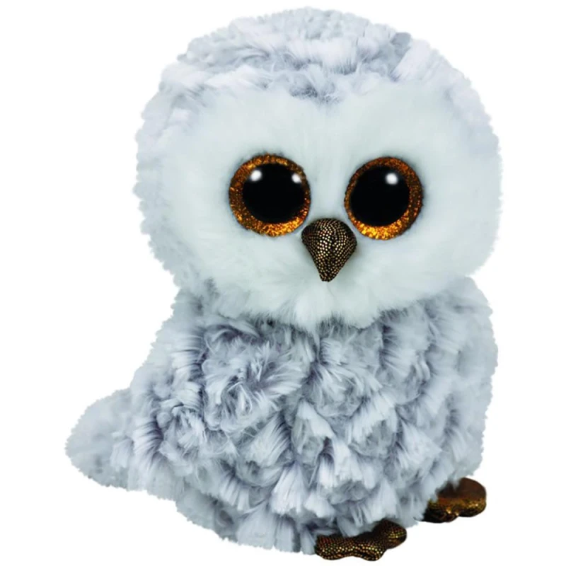 Ty Owlette – Glitter Eye Pink Owl White 42 cm – Superb All Round Hanger – Great, Glub Sliding Beanie Boo's - Ty