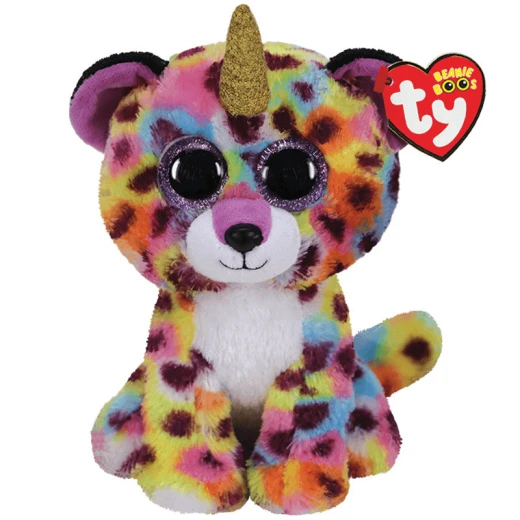 Ty Beanie Boos Leopard W/horn Giselle Med Ty Beanie Boos Leopard W/horn Giselle Med