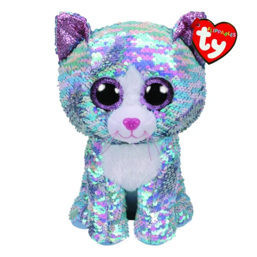 Ty Flippables Plush Sequin Blue Cat 23 Cm Ty Flippables Plush Sequin Blue Cat 23 Cm