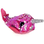 T&Y Ty Teeny Flippables Nelly - Sequin Pink Narwhal 4" - Ty