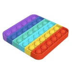 Chuckle & Roar Push Pop Bubble - Fidget Toy - Quadrat Rainbow - شاكل &amp; رور