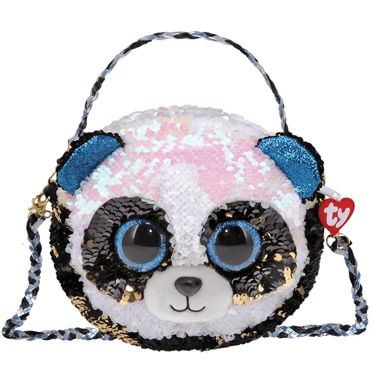 حقيبة Ty Beanie Boos Sequin Pares ، الباندا - Ty