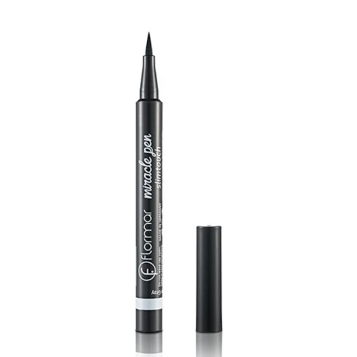 Flormar Dark Gray Eyeliner - Miracle Pen Slim Touch Hematite Gray