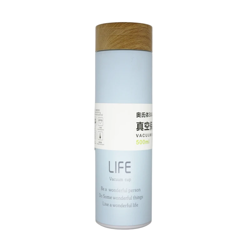 Portable Insulated Thermos, Blue, 500 ml