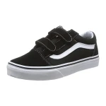 Vans UY Old Skool V Black/True White Suede Child , US 13 - فانز