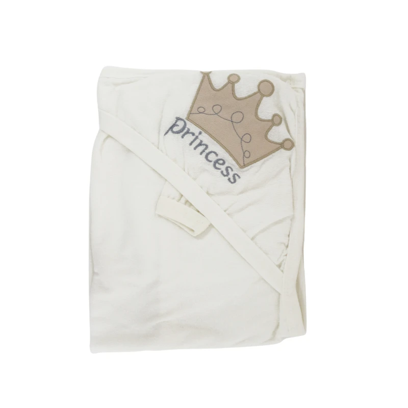 Mini Nana Hooded Towel, Gold Princess