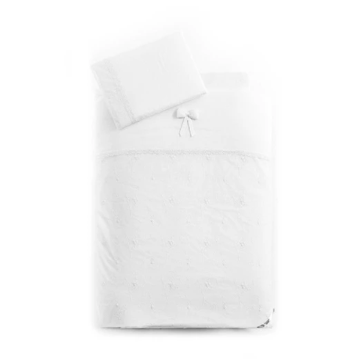 Funna Baby Bed Set 8pcs Premium, White, 70 X 140 cm - فونا بيبي - Image 2