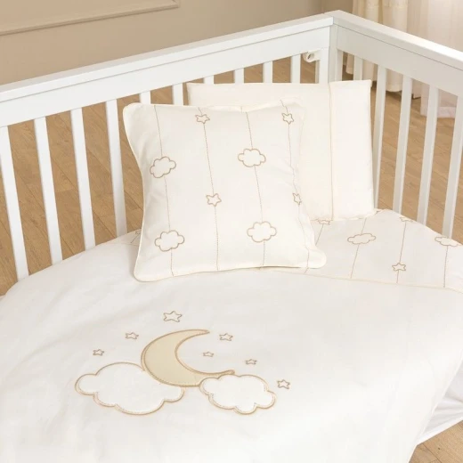 Funna Baby Bed Set 8pcs Luna Elegant - 60x120 cm - Gold Funna Baby Bed Set 8pcs Luna Elegant - 60x120 cm - Gold