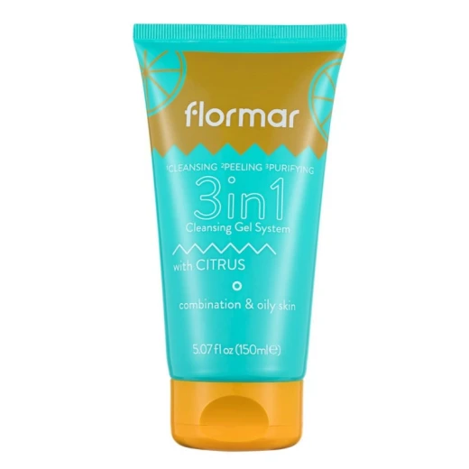 Flormar Cleansing Gel 3 In 1 With Citus For Combination And Oily Skin 150ml Flormar Cleansing Gel 3 In 1 With Citus For Combination And Oily Skin 150ml