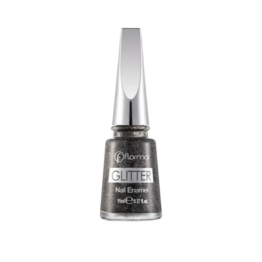 Flormar Glitter Nail Enamel GL10 Blackstar 11ml Flormar Glitter Nail Enamel GL10 Blackstar 11ml